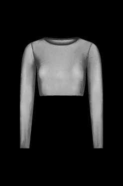GIGI C Coverups|Matching Sets|Caroline Mesh Crop Top