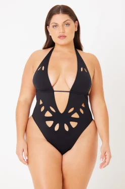 GIGI C One Pieces|Casey Plunging One-Piece